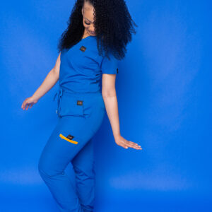 Blazed Blue Scrub Pants