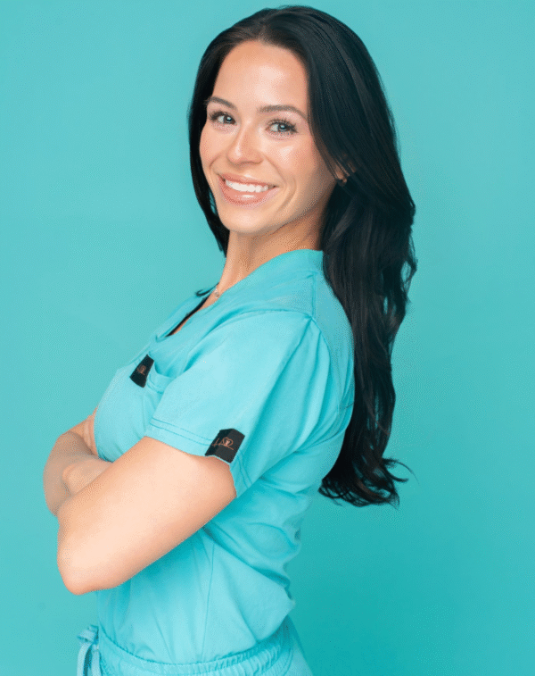 Tiffany Teal Blue Scrub top - Image 3