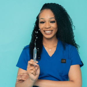 Blazed Blue Scrub Top