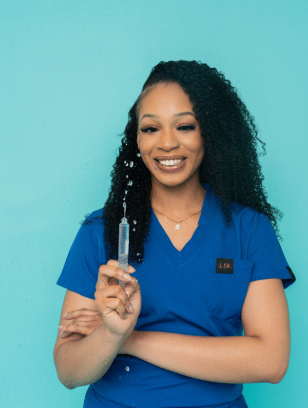 Blazed Blue Scrub Top