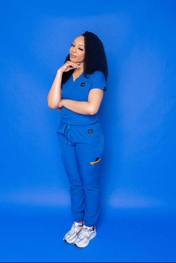 Blazed Blue Scrub Pants - Image 3