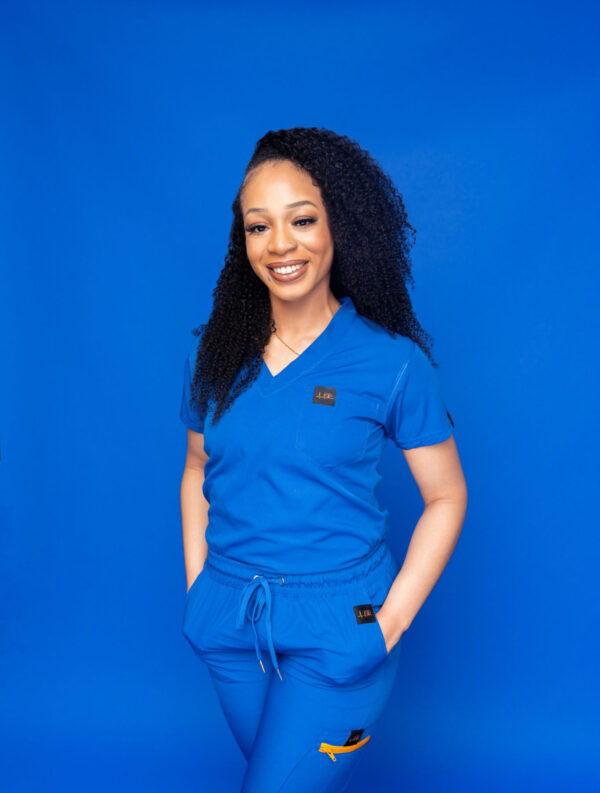 Blazed Blue Scrub Top - Image 6